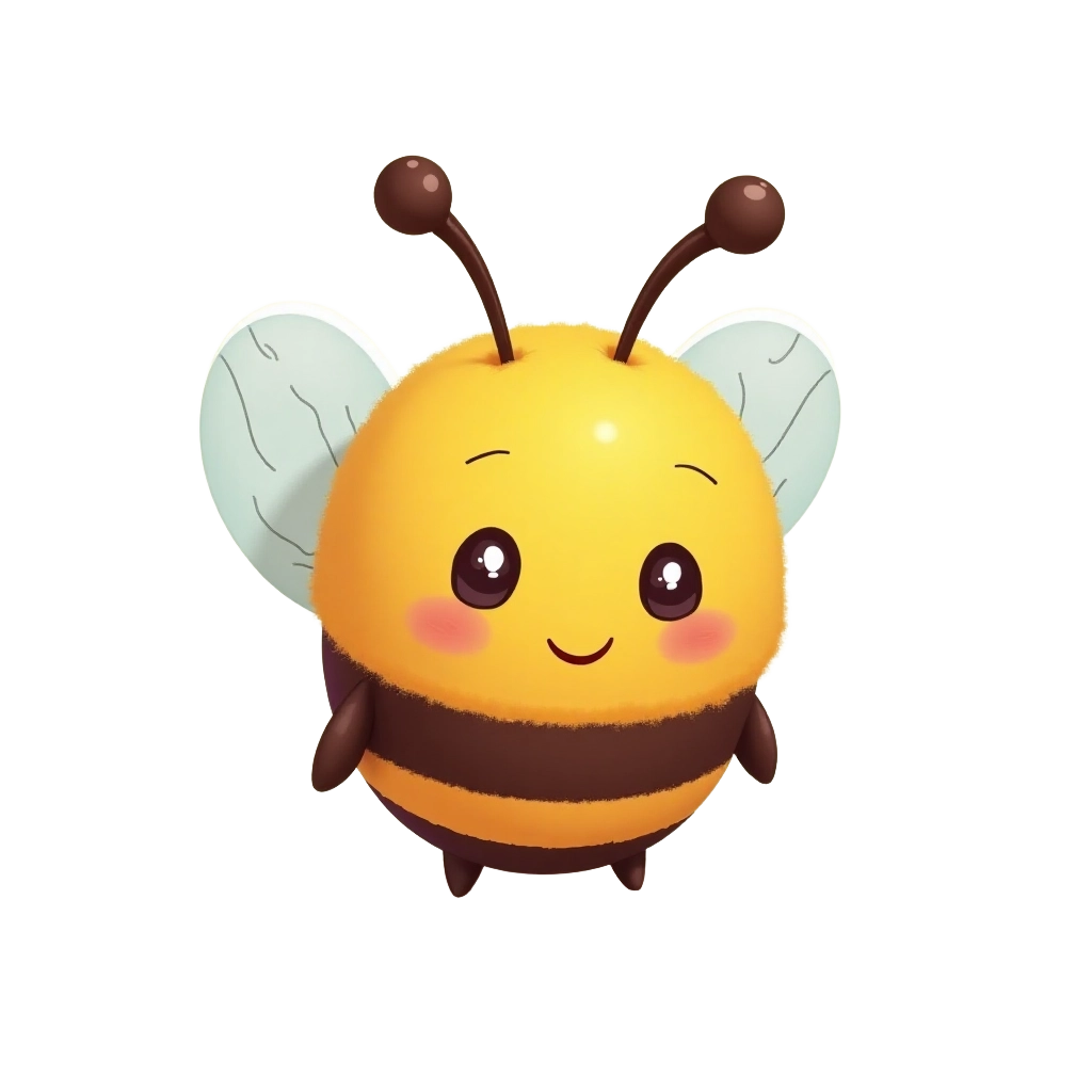 Adorable Bee Illustration